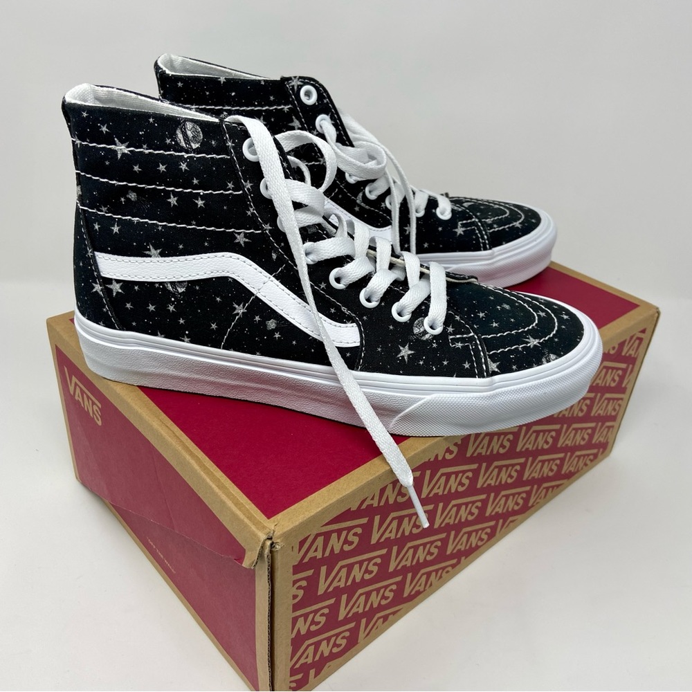 VANS SK-8 Tapered Sneakers Skate Shoes Black and White NWT
